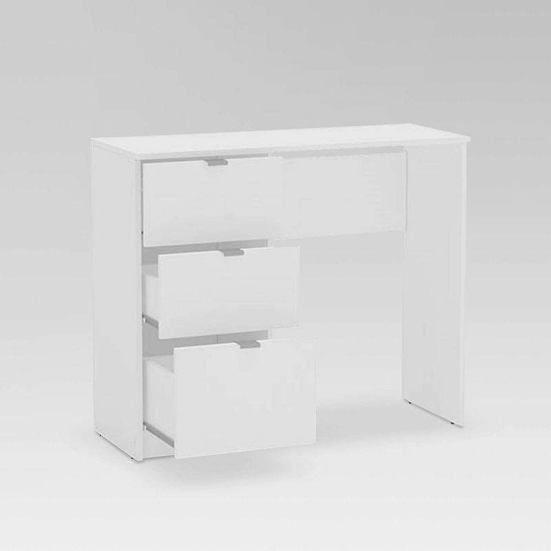 Bristol 3 Drawer Writing Desk White - Chique