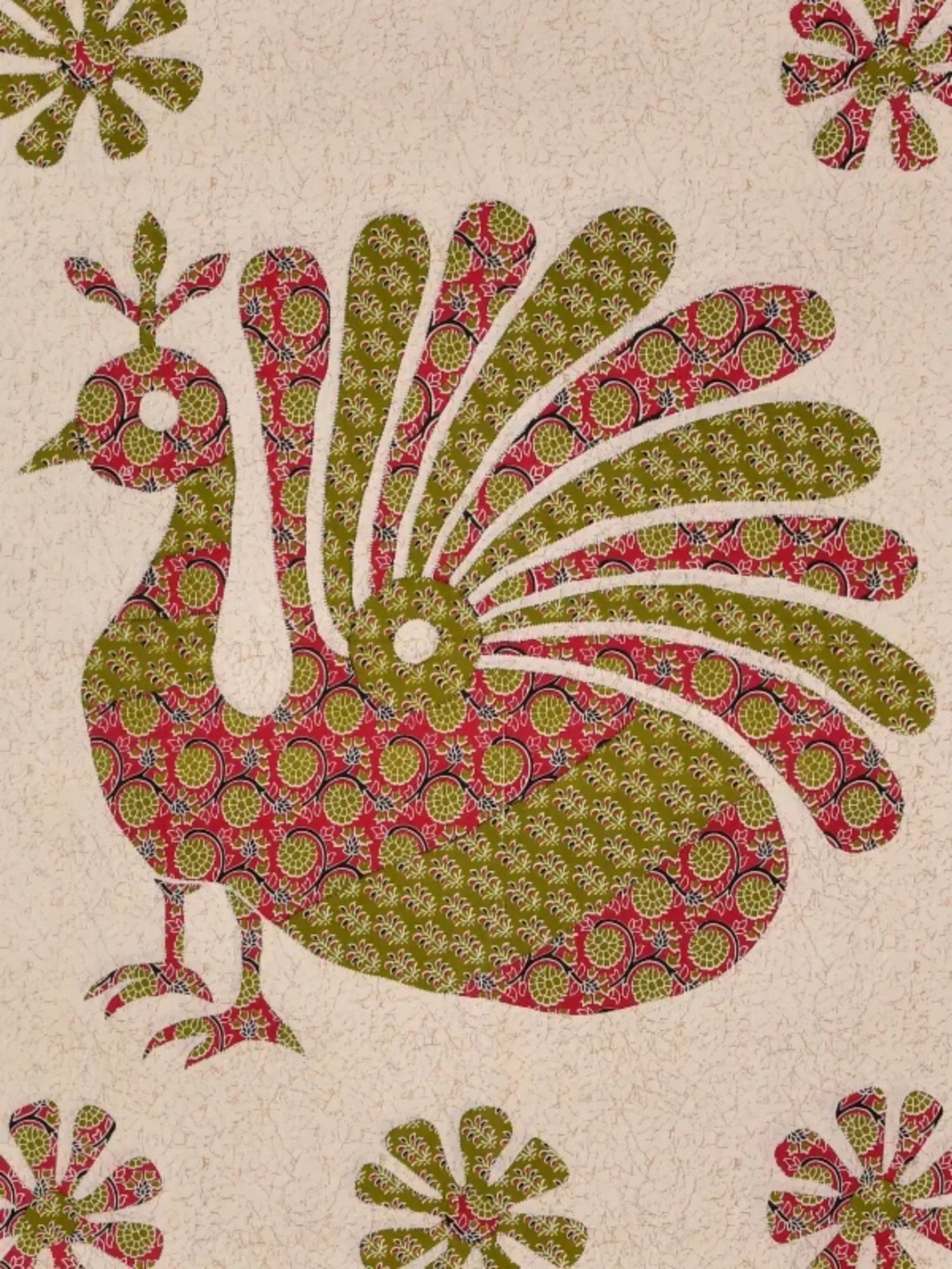 Living Roots Abstract Red 240 TC Cotton Bedsheet with 2 Pillow Covers