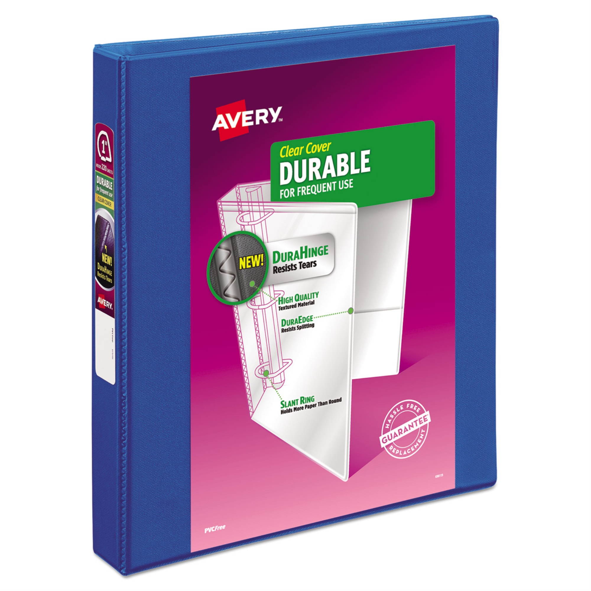 Avery Durable View Binder with DuraHinge and Slant Rings ,BNDR,DURBLE VIEW 1 IN,BE