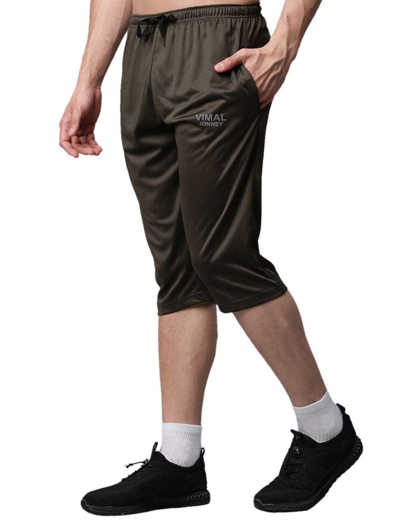 Vimal Jonney Grey Regular Fit Shorts