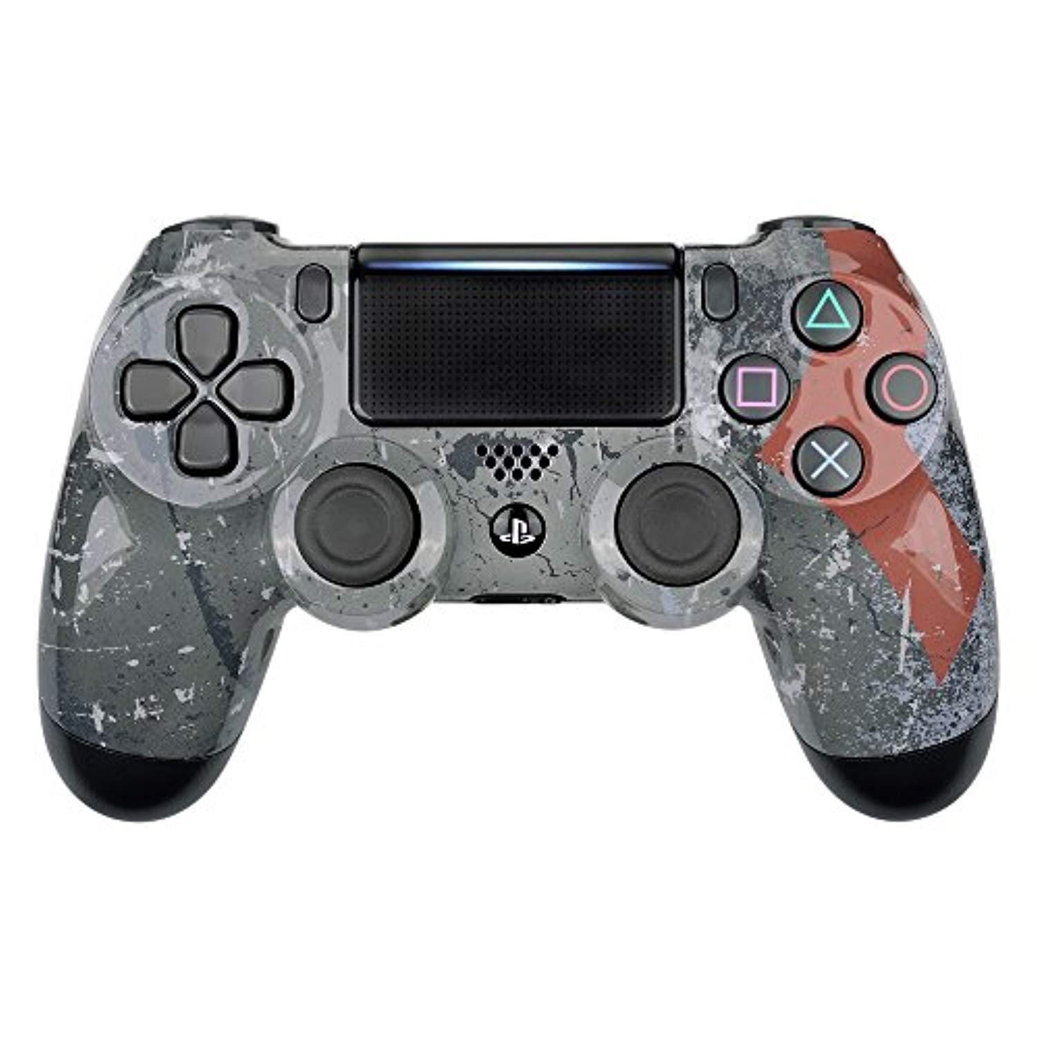 extremerate spartan warrior hydro dipped front housing shell case, faceplate cover replacement kit for playstation 4 ps4 slim p