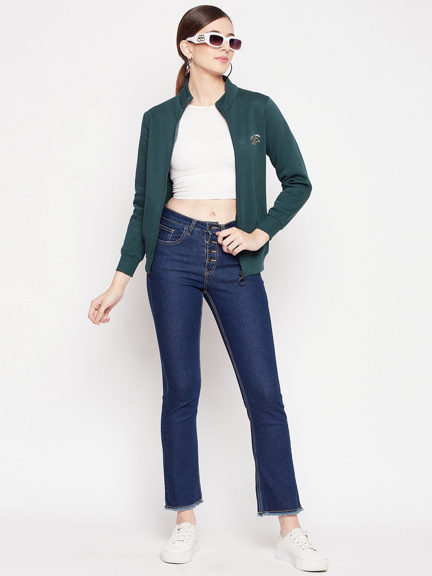 Duke Teal Blue High Neck Sweatshirt