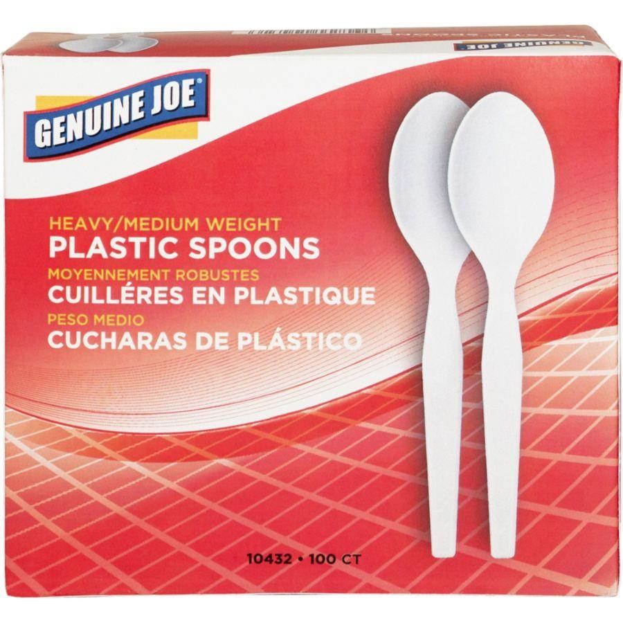 Polystyrene Spoon Heavyweight 100/BX White