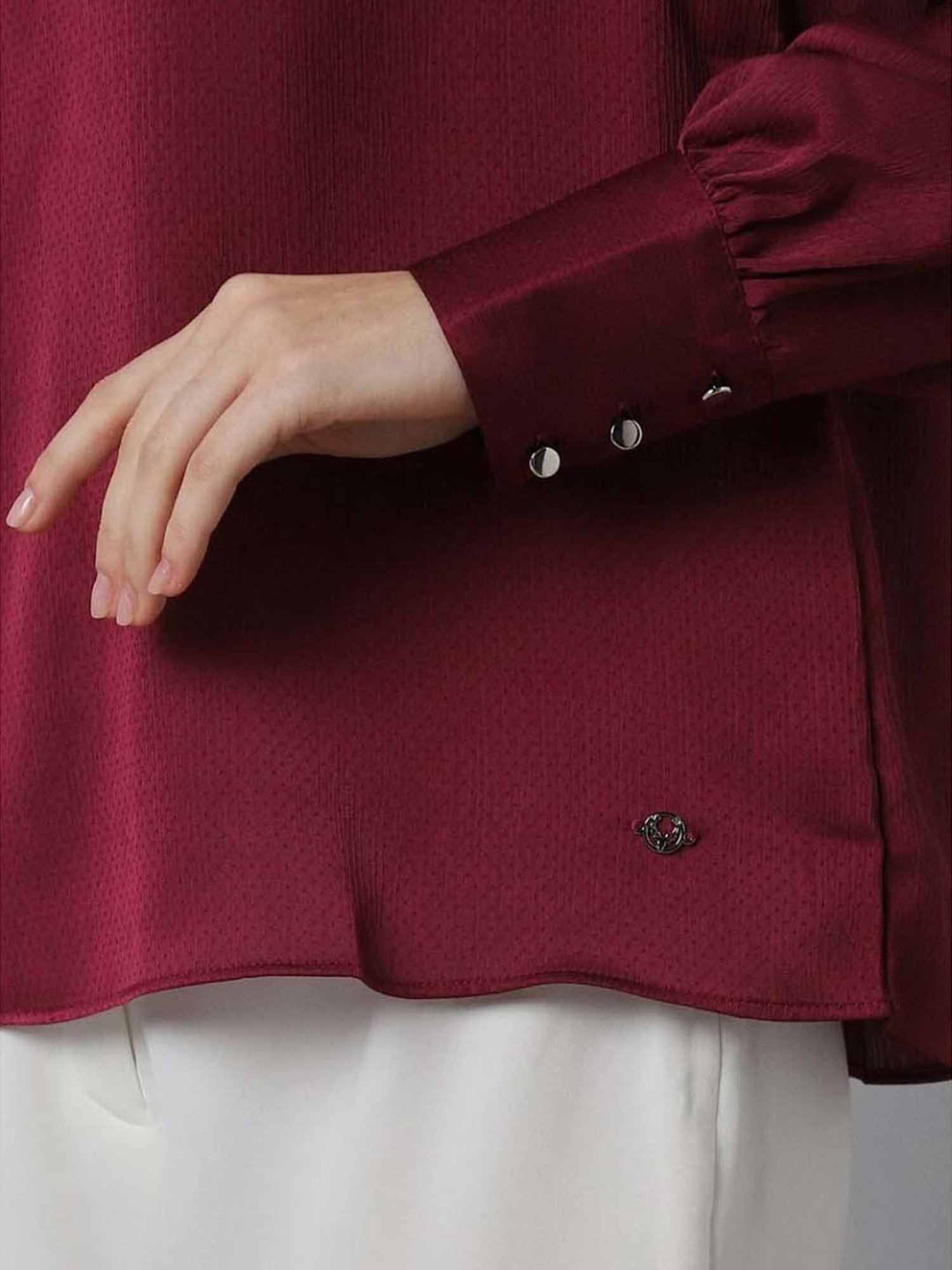 Allen Solly Maroon Regular Fit Top