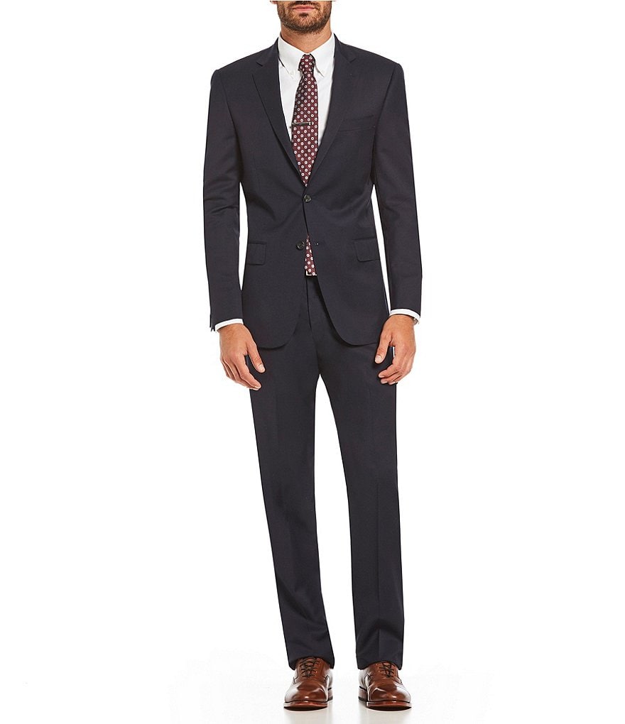 Cremieux Classic Fit Pleated Pant Solid Wool Suit
