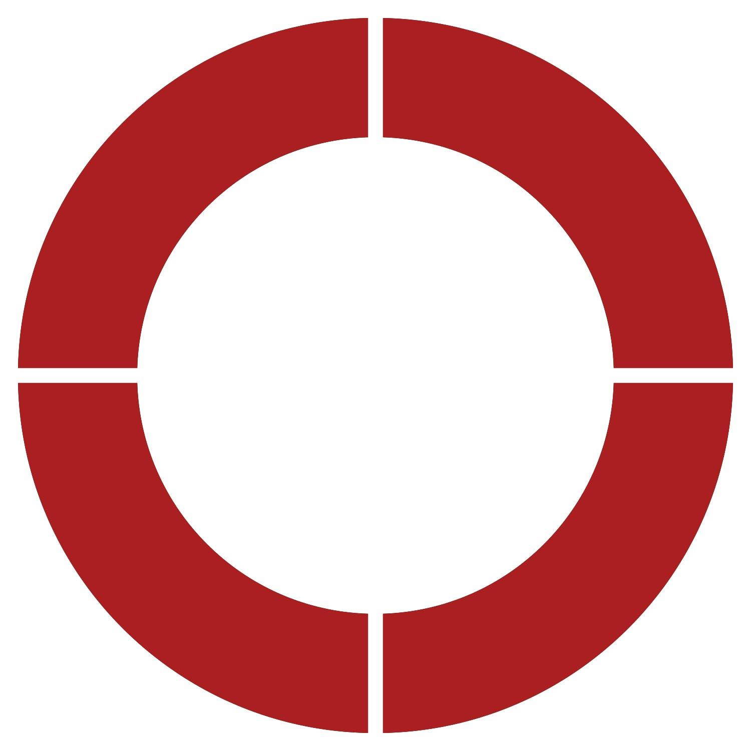 LiteMark Orange Removable 12 Inch Circle Kits - Makes 3 Circles