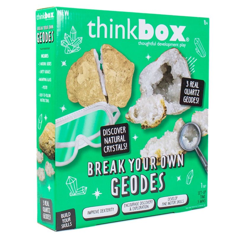 Thinkbox 6pc Break Your Own Geodes Craft Activity Kit