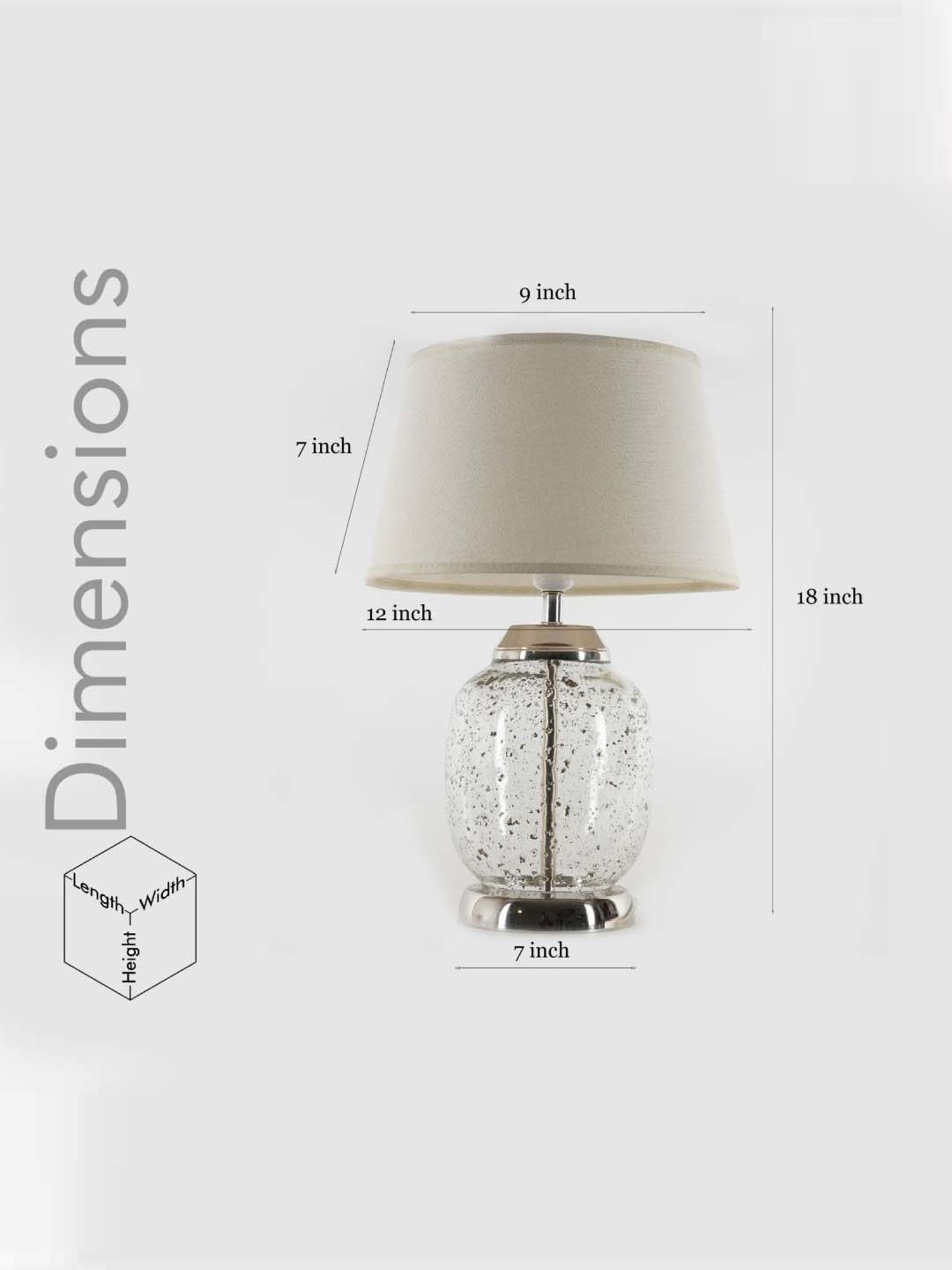 DecorativeRay Red PVC Study Table Lamp - Set of 1