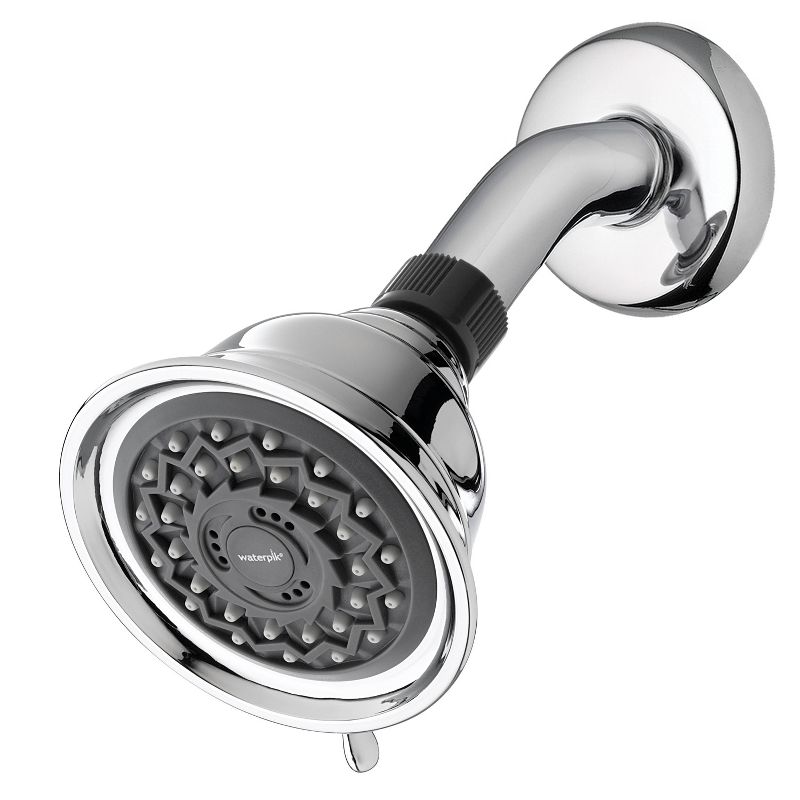 PowerSpray 3- Mode Fixed Mount Single Shower Head Chrome- Waterpik