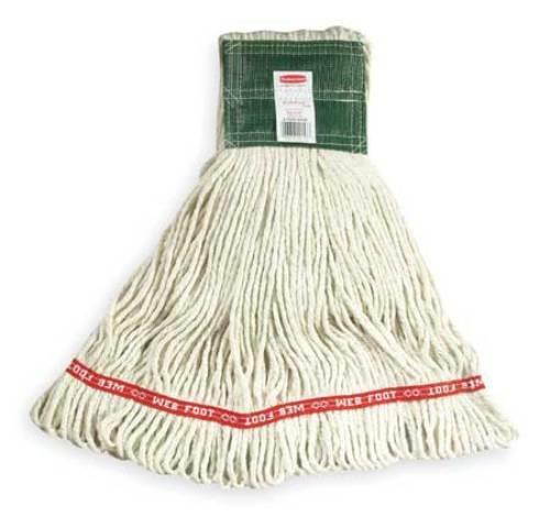 Rubbermaid Commercial Web Foot Wet Mop, Medium, White, FGA15206WH00, 1 Each