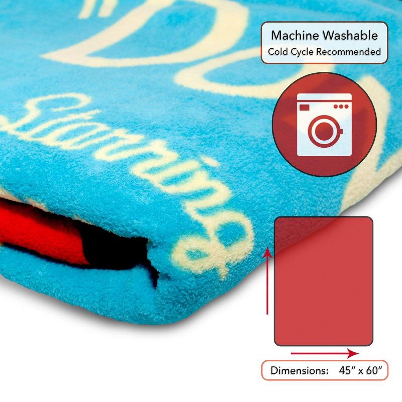 Just Funky Cuphead Don't Deal with the Devil Lightweight Fleece Blanket | 45 x 60 Inches