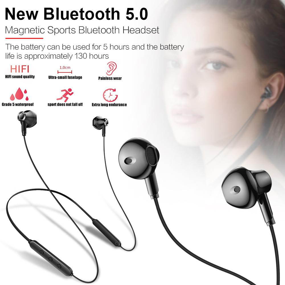 Wireless bluetooth Seadset Sports Bluetooth 5.0 Headset In-Ear Smart Earphone Neck Mounted Waterproof Mini Smart Earbuds