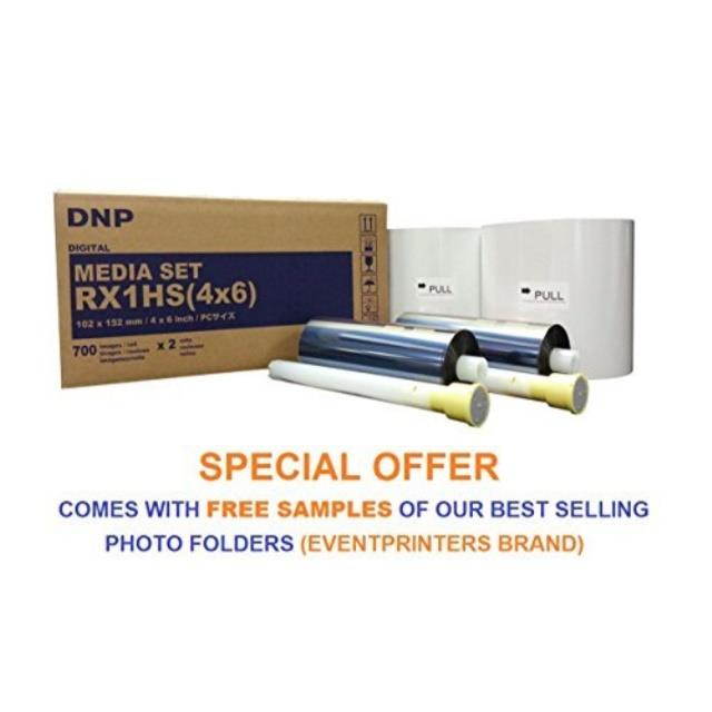 DNP Print Media for DS-RX1HS Printer - 4x6 700 Prints Per Roll (1400 Total)