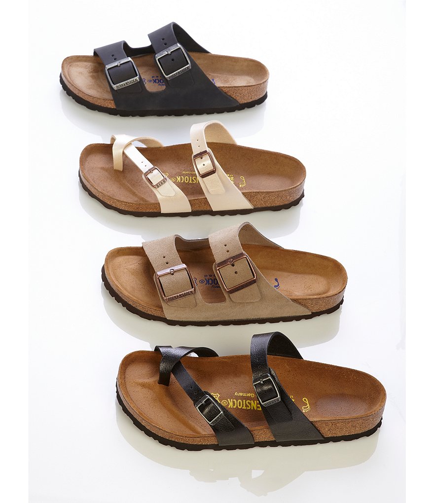 Birkenstock Women's Arizona Suede Dual Adjustable Buckle Strap Sandals