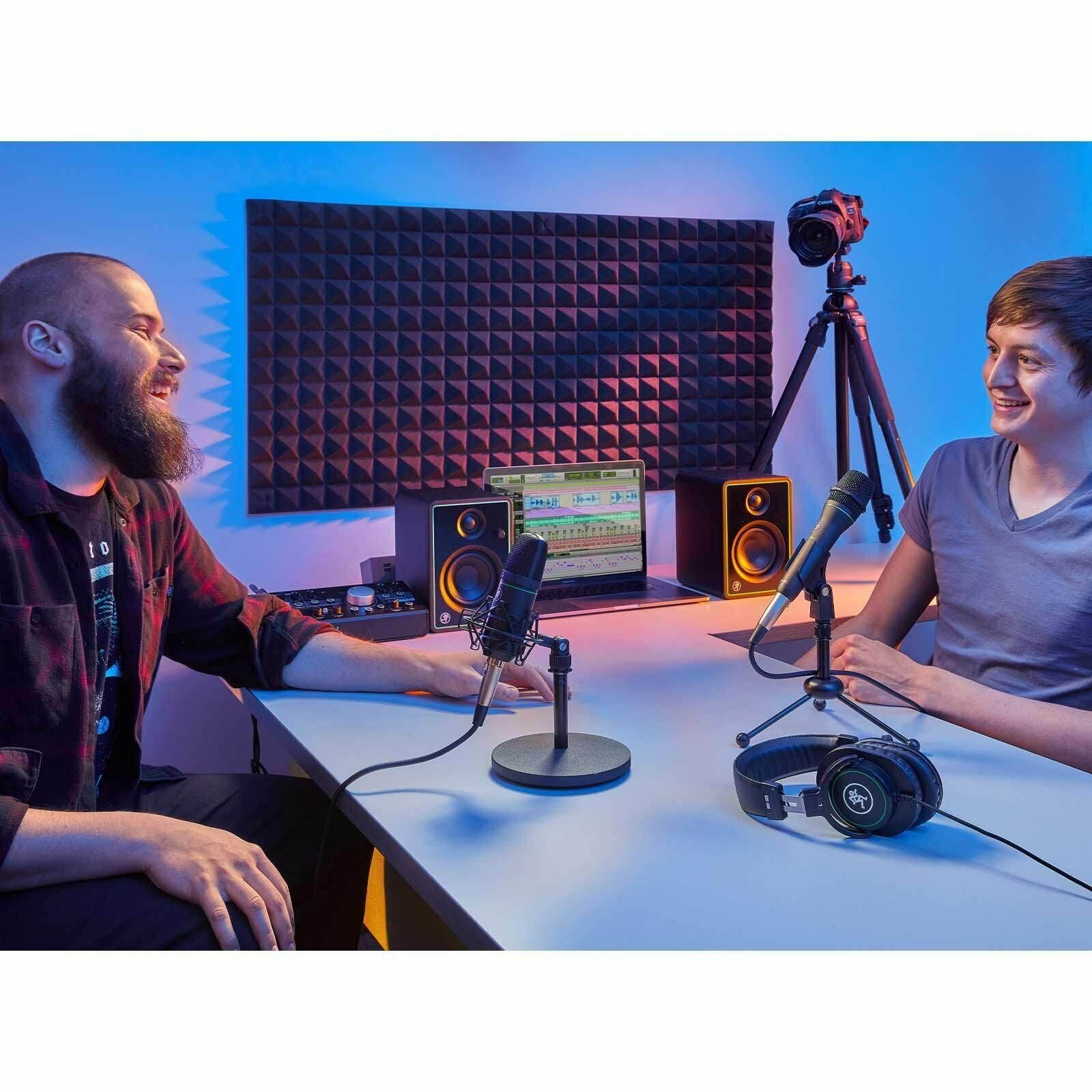 Mackie Studio Bundle w CR3-X Speakers, Big Knob Interface, Mic & Headphones