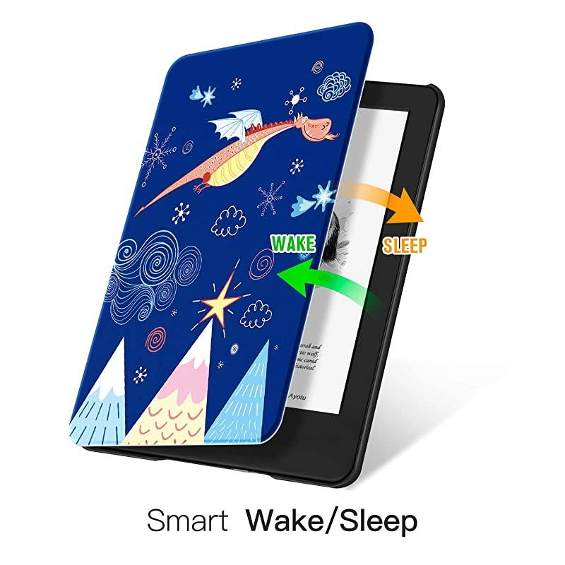 Slim Case for AllNew Kindle10th Gen 2019 Release PU Leather Cover with Auto WakeSleepFits  AllNew Kindle 2019Will not fit Kindle Paperwhite or Kindle OasisThe Adorkable Dragon