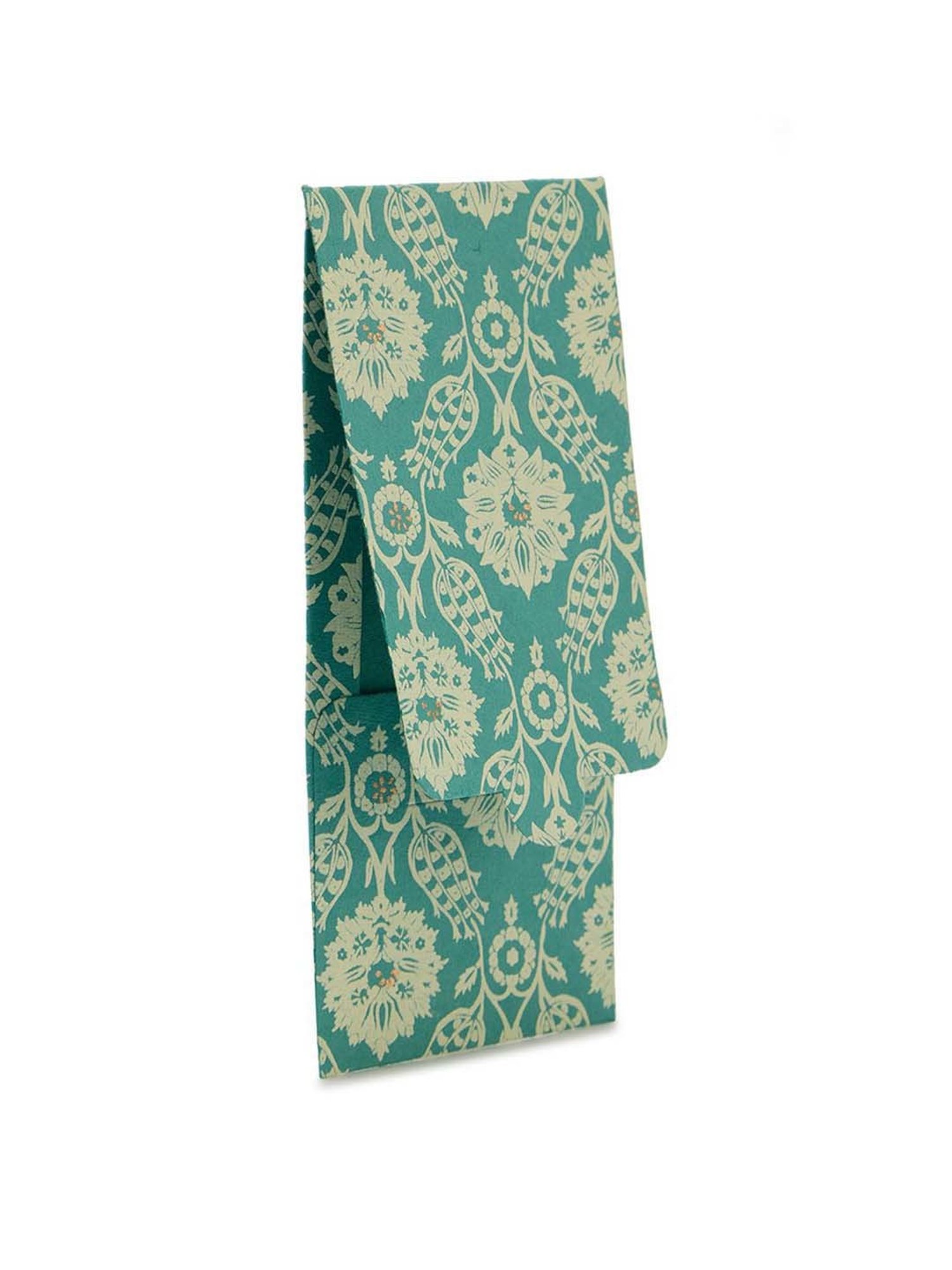 Fabindia Home Teal Paper Printed Sarkhaab Envelope - Set of 5