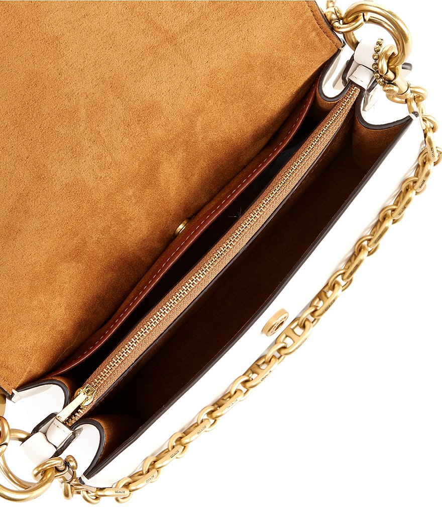 COACH Beat Leather Chain Shoulder Bag