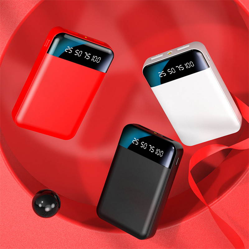 6,000mAh Power Bank For Xiaomi Mi Iphone 8 External Battery Portable Charger Double USB Powerbank Mini Powerbank Bateria Externa