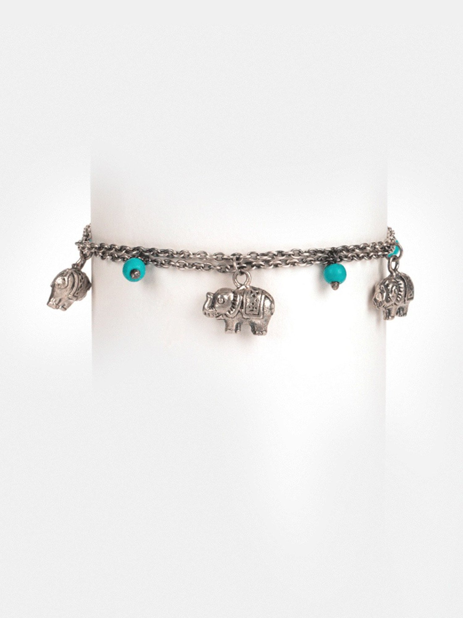 Shaya Antique 92.5 Sterling Silver Telling Tails Bracelet for Women