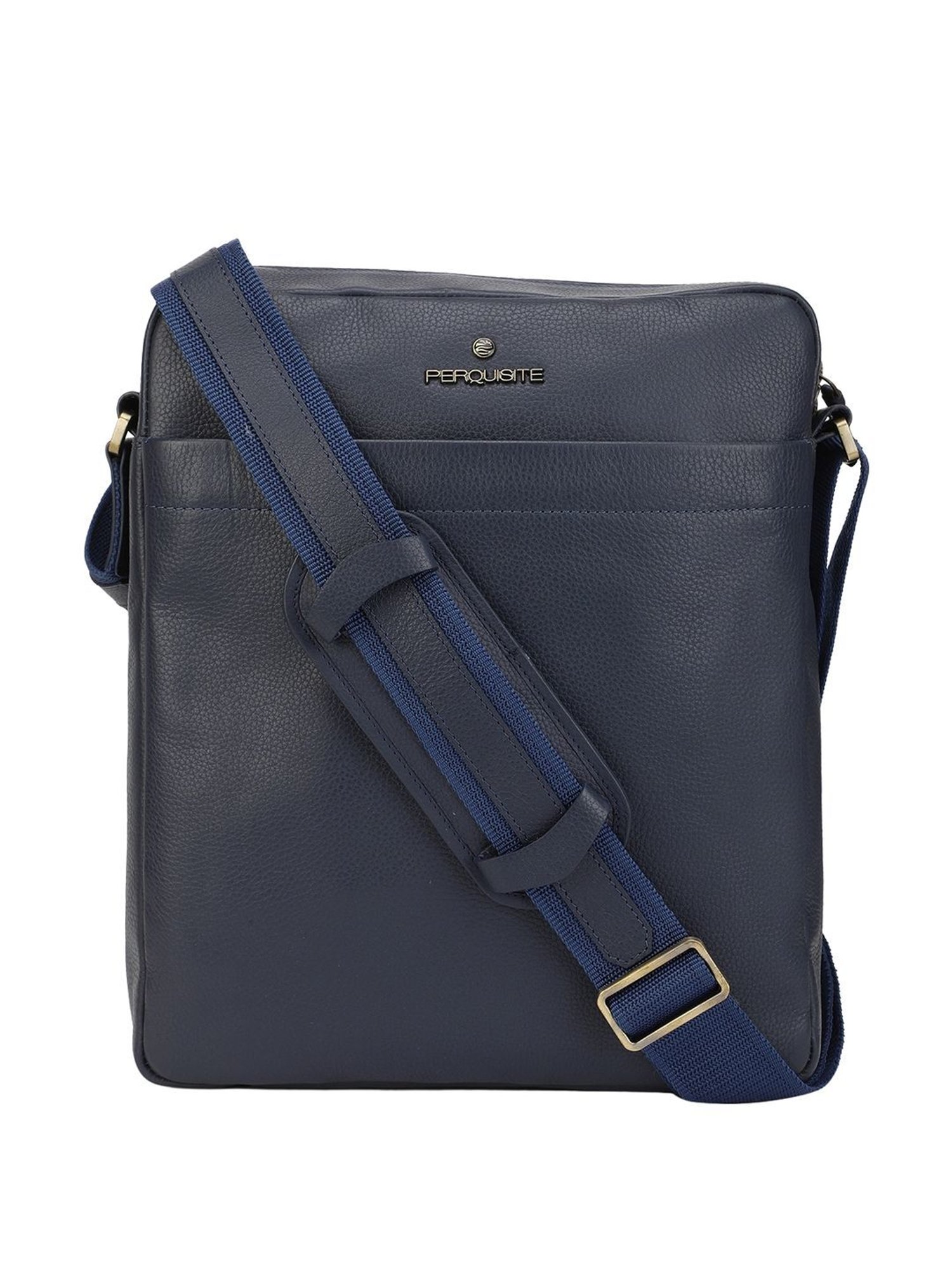 HiLEDER Brown Textured Small Leather 12 inch Cross Body Bag