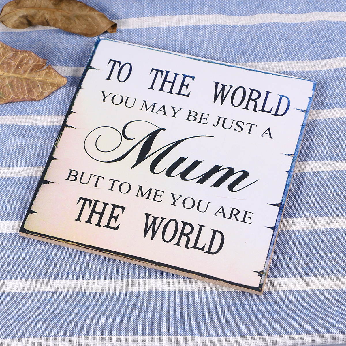 MUM Mothers Day Birthday Christmas Gift Shabby Vintage Chic Wall Plaque Sign