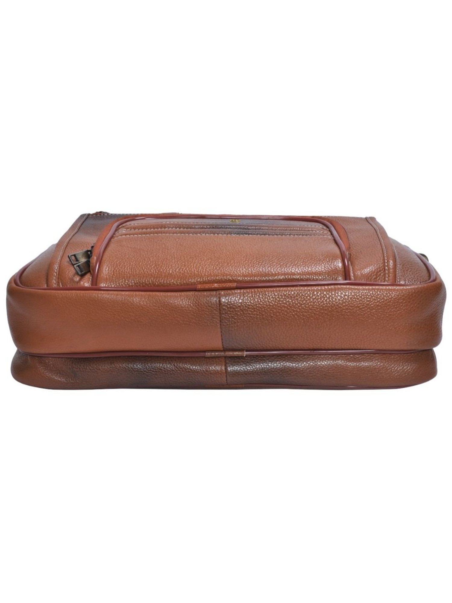 HiLEDER 100% Pure Genuine Leather Briefcase Laptop Messenger Office Travel Bag for Men & Women, Tan