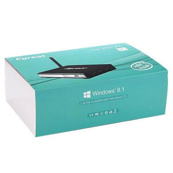 Egreat i6 Wintel Mini PC Windows 8.1 Intel Z3735F TV BOX Smart TV Receiver Media Player 2G RAM 32G ROM 2.4G/5G WIFI Bluetooth RII i8 Airmouse QWERTY Keyboard Bundle Kit 2.4G