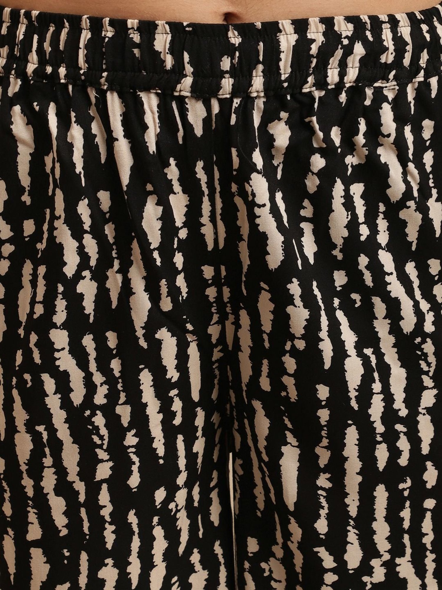 Boston Club Black Tie & Dye Shirt Pyjama Set