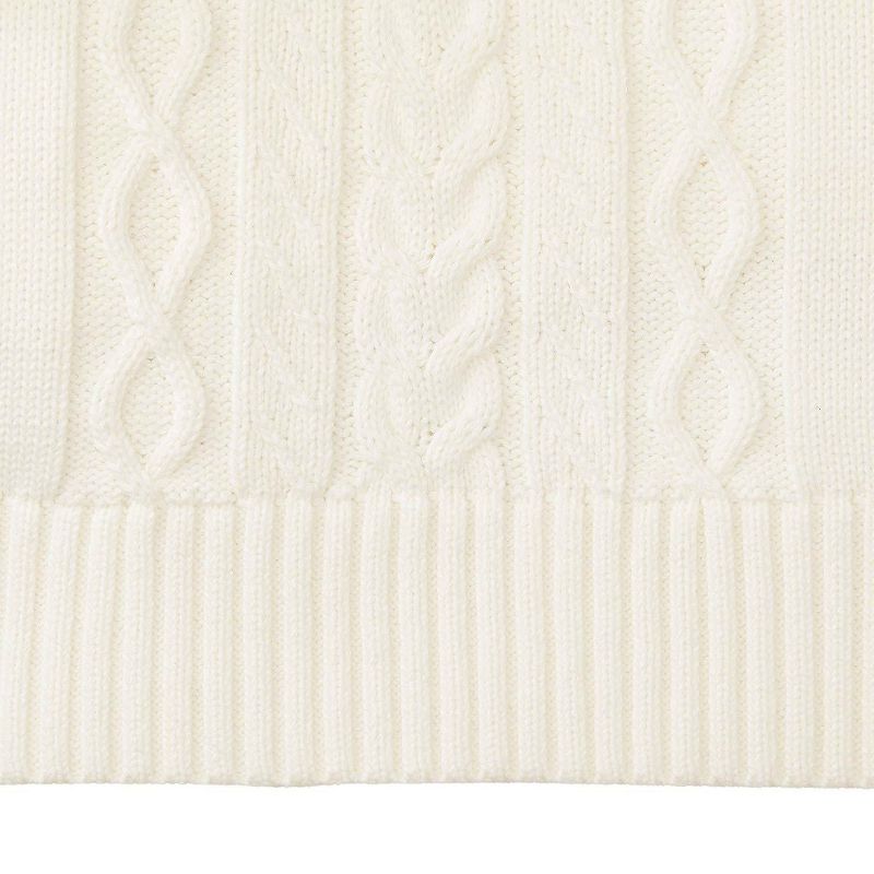 Hope & Henry Toddler Classic Fit Long Sleeve Crew Pullover Sweater - Off-White 2T