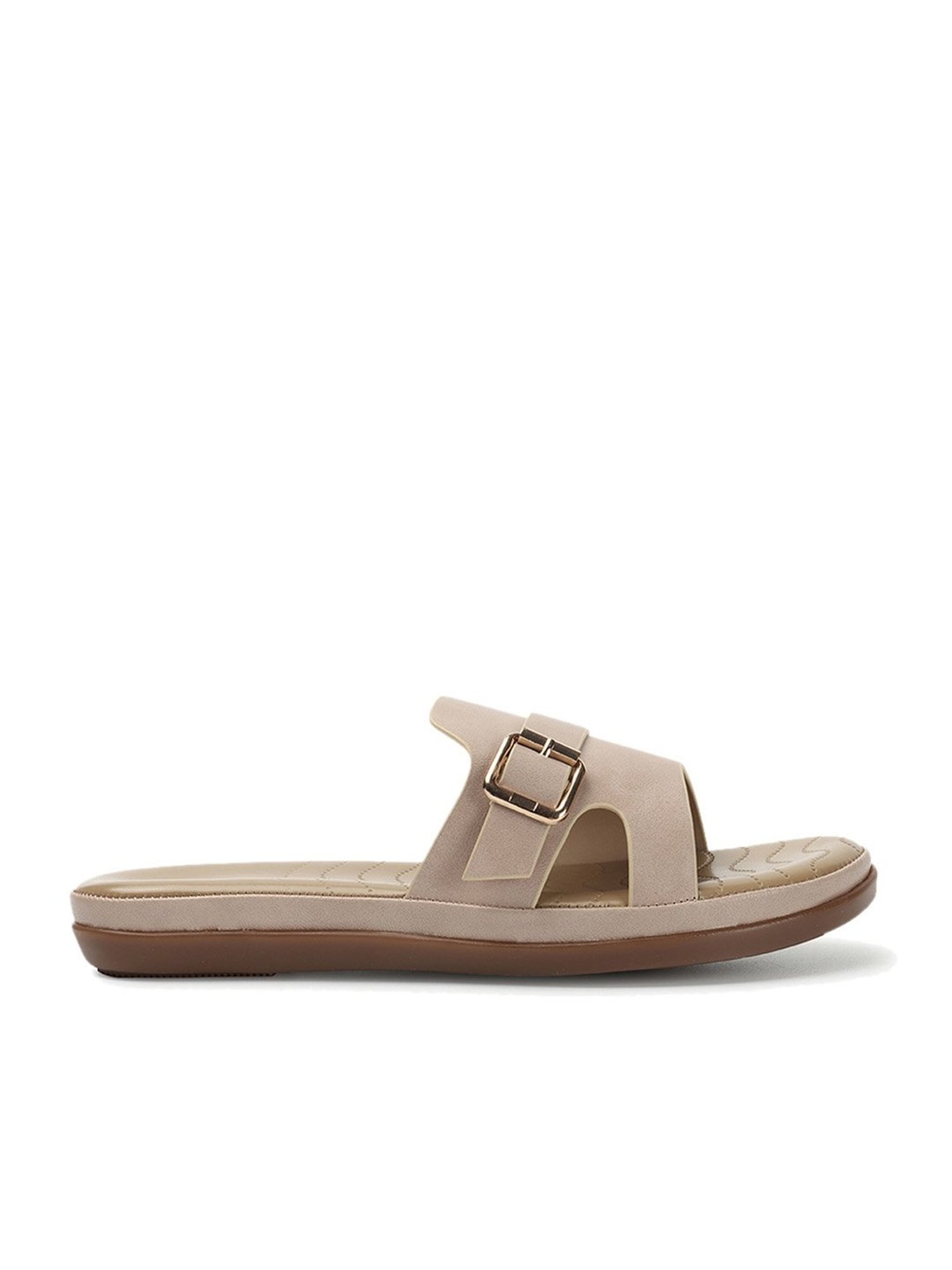 Iconics Women's Beige Casual Sandals