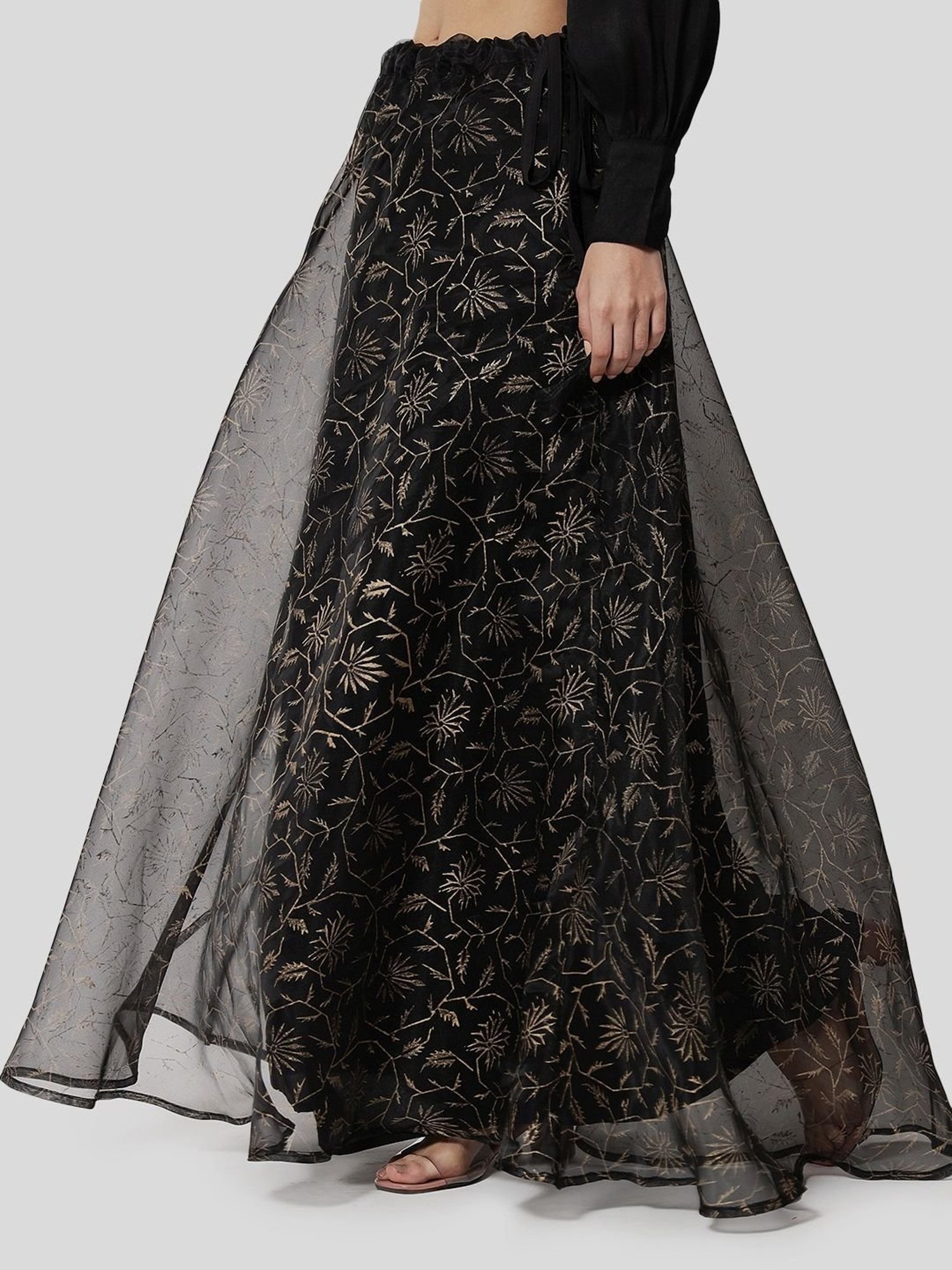 Studiorasa Black Printed Skirt