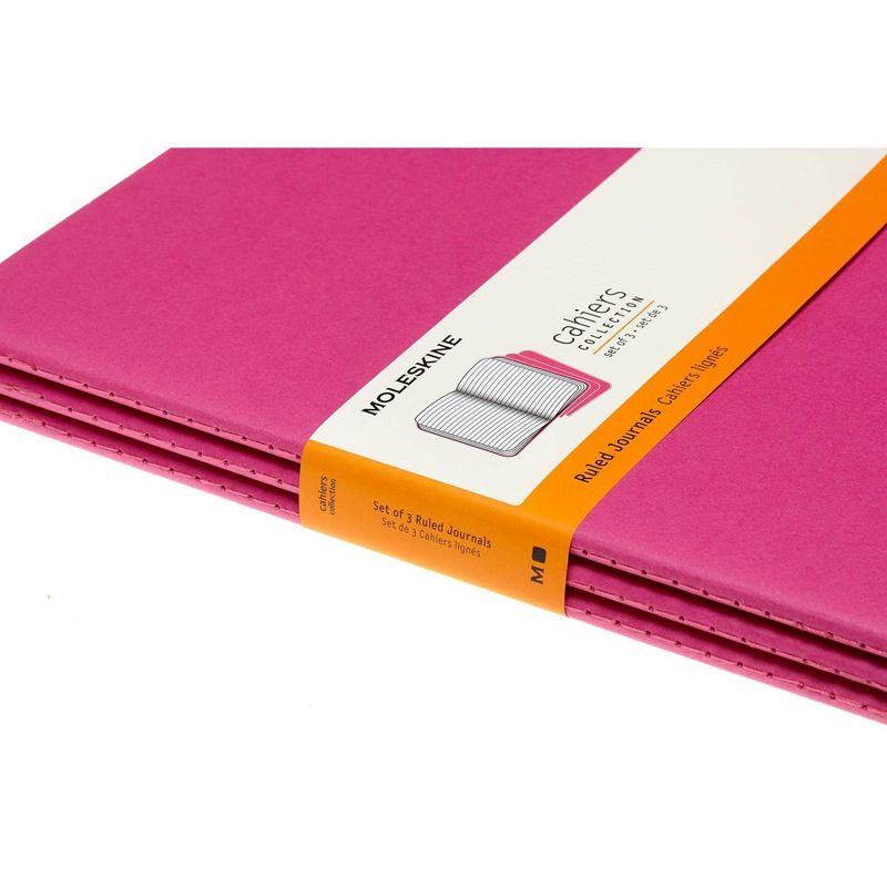 Moleskine Narrow Rule Notebook XL Cahier Kinetic Pink