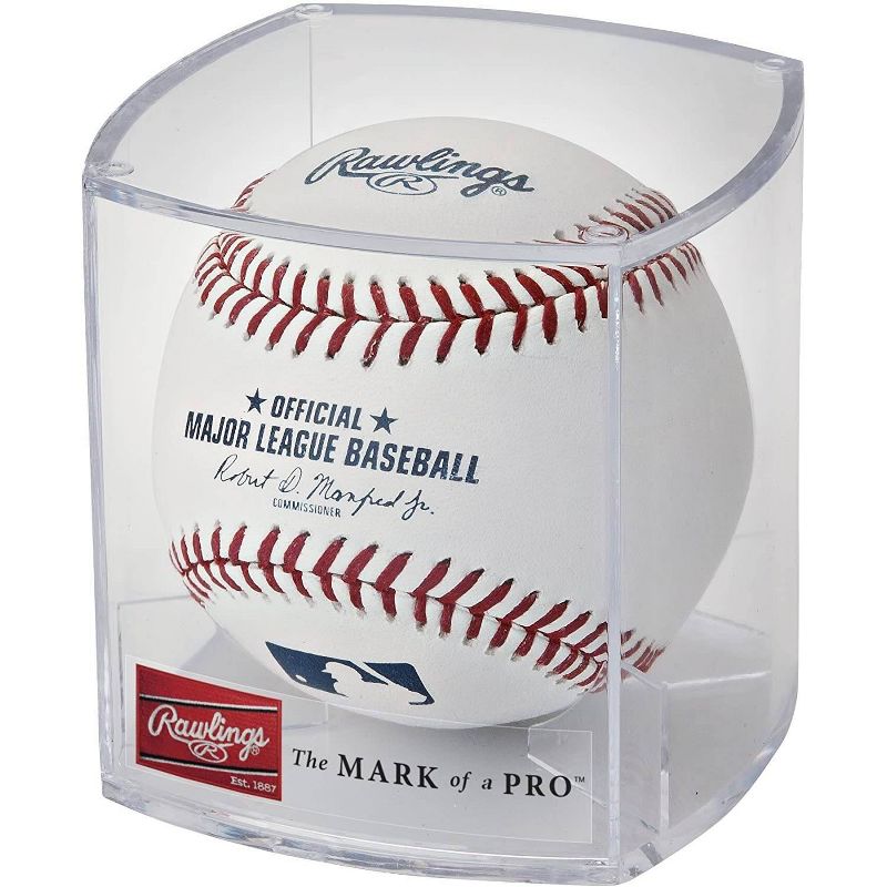 Rawlings MLB Official League Baseball with Case and Stand