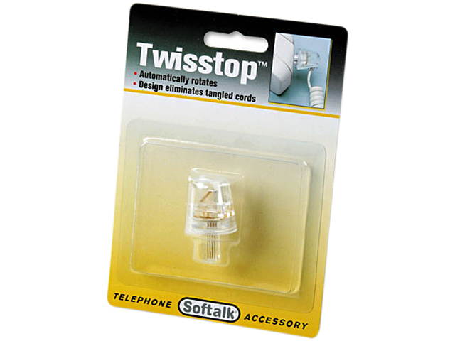Softalk Twisstop Rotating Phone Cord Detangler Clear 1500