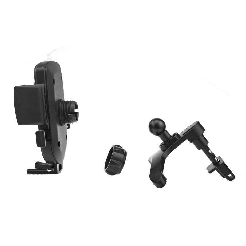 Intsupermai Cell Phone Air Vent Cradle Car Mount Holder Stand for 1.85-3.7inch Width Phone 360 Degree Rotation Black