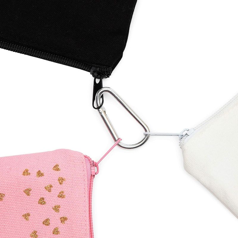 Set of 3 Travel Cosmetic Makeup and Toiletry Bags, Jewelry Pouch, Multifunction Storage Organizer for Women Girls