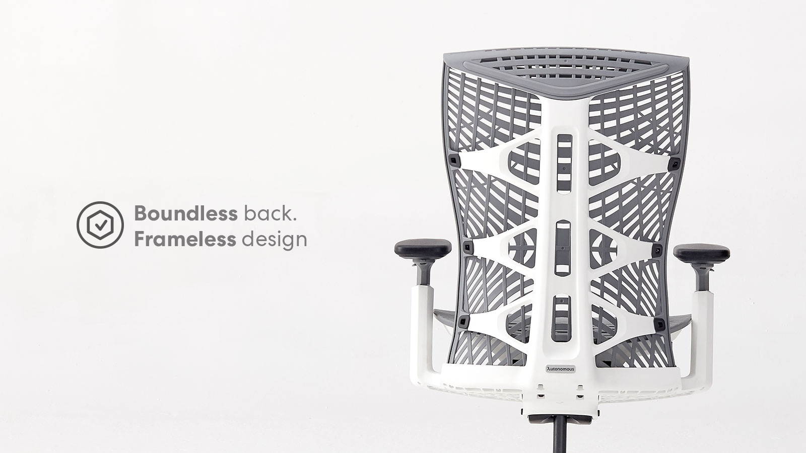 Autonomous Ergonomic Office Chair - ErgoChair Pro+ Black Frame, Grey TPE with Grey Mesh