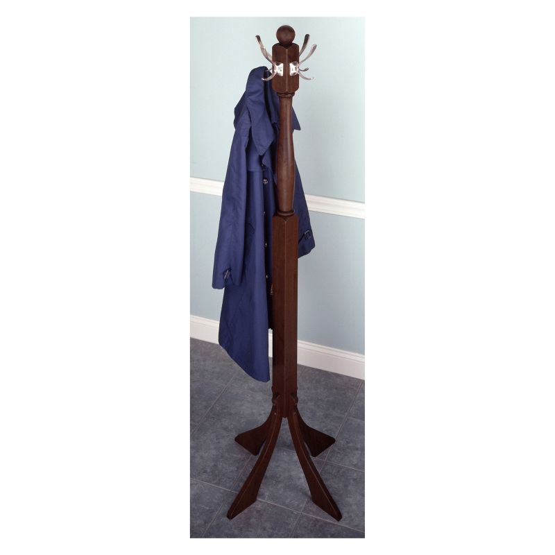 Sherlock Coat Tree - Antique Walnut - Winsome