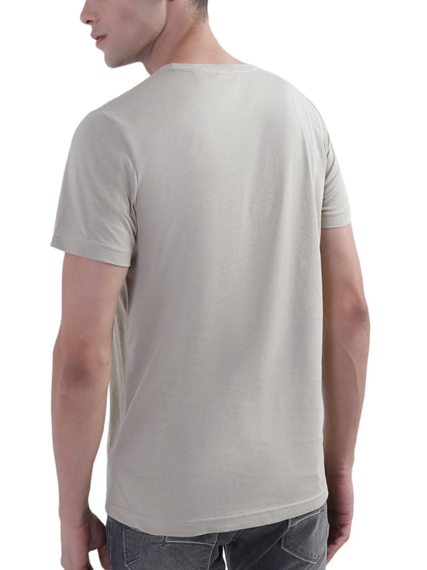 Gant Beige Cotton Regular Fit T-Shirt
