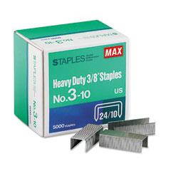 MAX USA MXB310 MAX HD-3DF FLAT CLINCH - 1-5000PK .37 IN. STAPLES