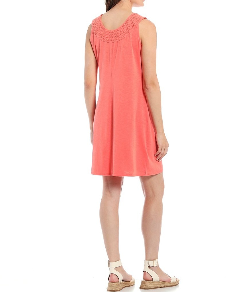 Tommy Bahama Pearl Embellished Sleeveless Sheath Dress