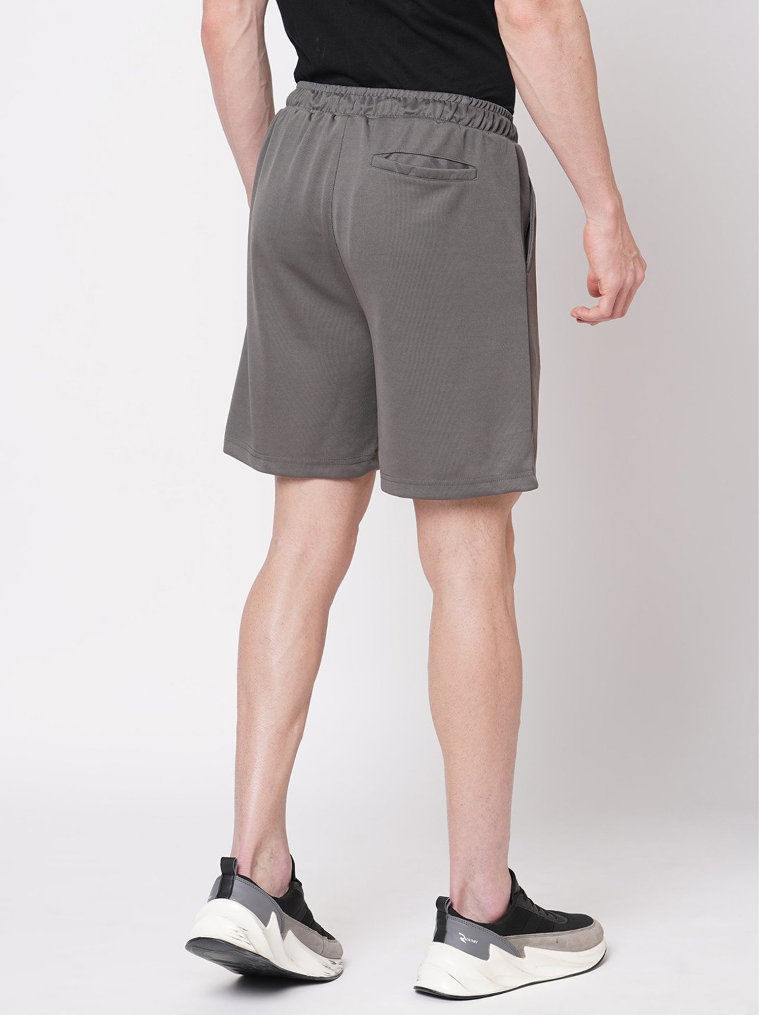 Fitz Dark Grey Slim Fit Shorts