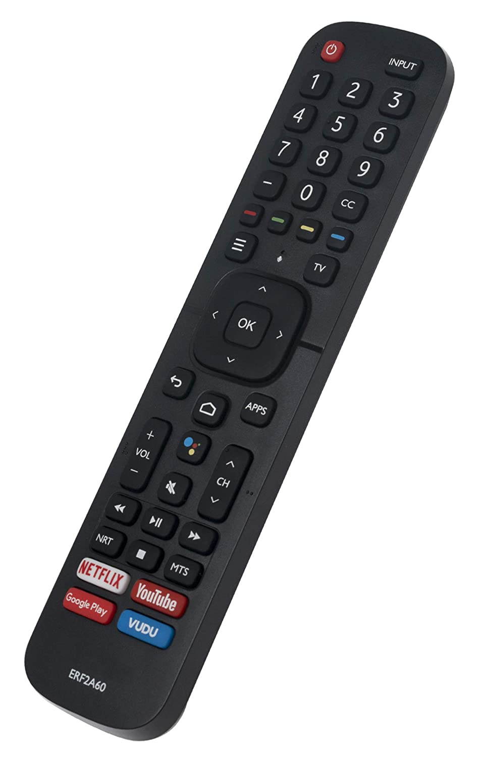 ERF2A60 Replaced Remote Control fit for Hisense Smart 4K TV 65H9F 55H9F 55H8F 65H8F 50H8F 43H6570F 50H6570F 55H6570F 65H6570 55H9020F 55H9030F 55H9040F 55H9050F 55H9070F 55H9F1 65H9F1 65H9020F