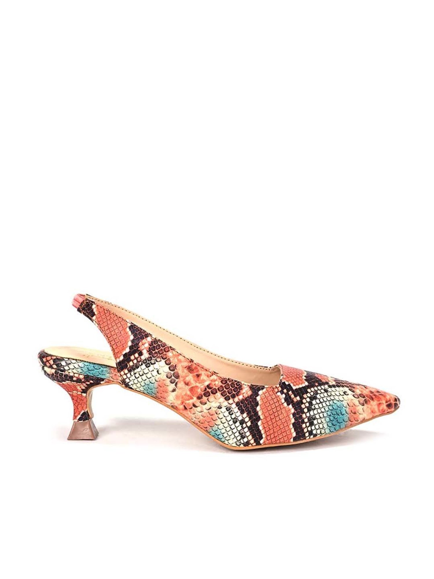 Scentra Women's Multicolored Sling Back Sandals