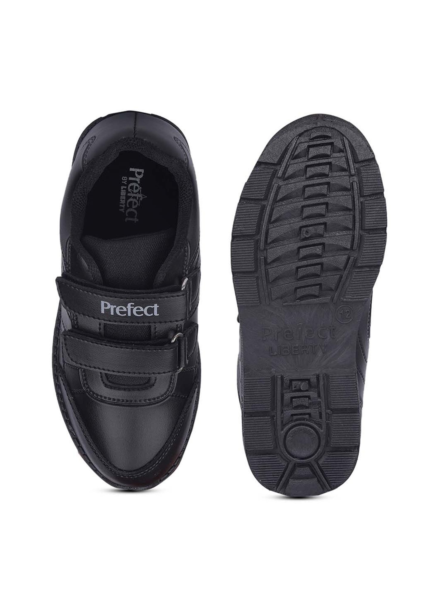Prefect By Liberty Kids Black Velcro Shoes