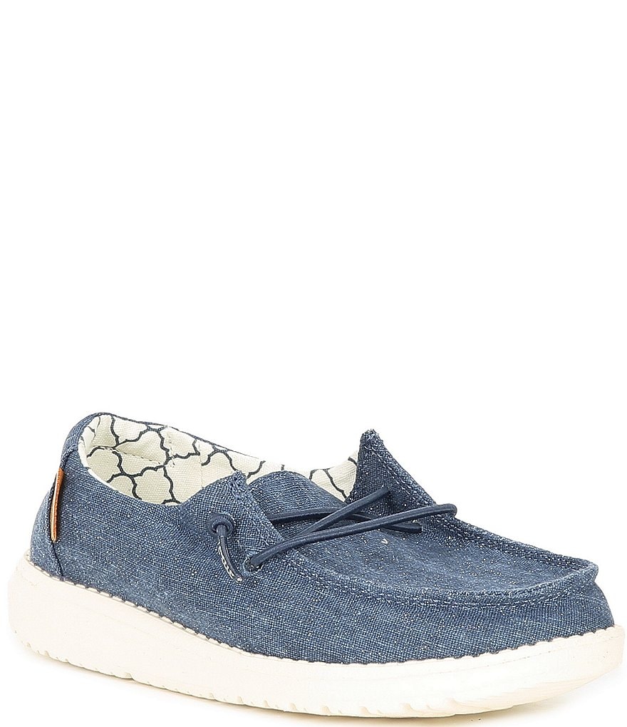 Hey Dude Girls' Wendy Linen Washable Slip-Ons (Youth)