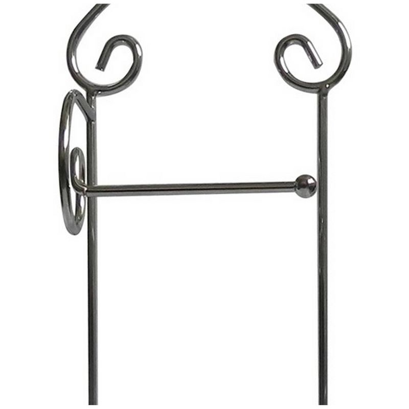 Freestanding Toilet Tissue Paper Holder Light Silver - Elegant Home Fashions