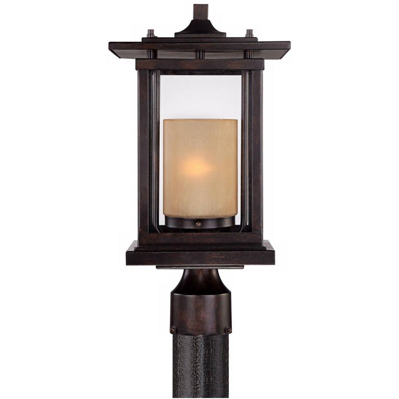 1 Light Outdoor Post Mount Black - Aurora Lighting