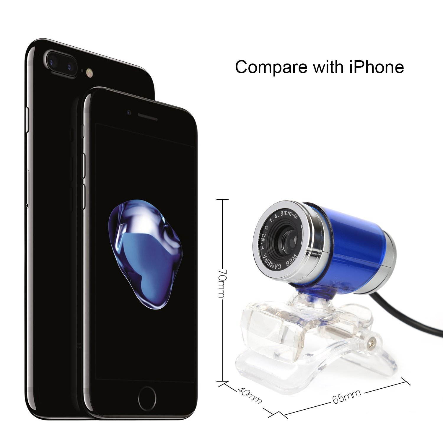 Zgeer HD Webcam,USB 2.0 Digital Video Webcamera for Computer PC Laptop.